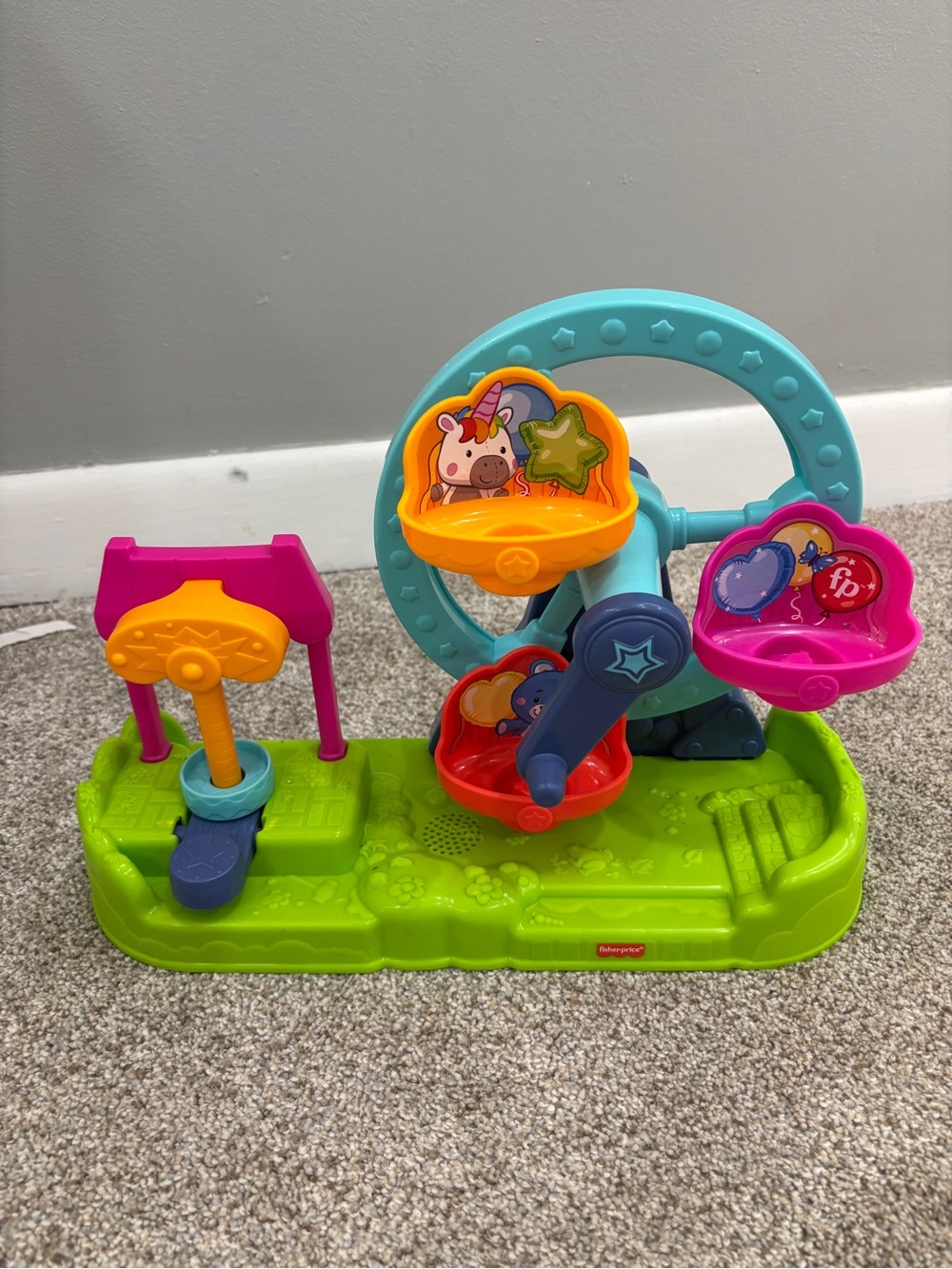 Fisher-Price Little People Carnival Circus Ferris Wheel (no figures) W/ Sound